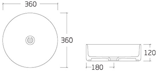 Design Waskom koperkleurig 36 cm rond B 478 - Afbeelding 4