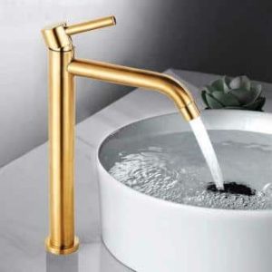 Design Mengkraan Goud  Hoog  gebogen uitloop Sol 4400