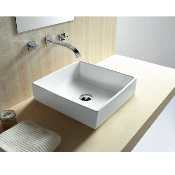 Design Keramiek Wastafel wit 40x38 cm  Sol 219 AANBIEDING