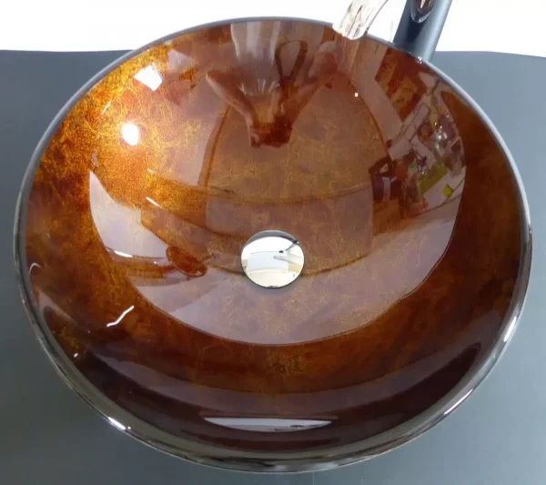 Wasbak Antiek Gold Glas Sol 1114