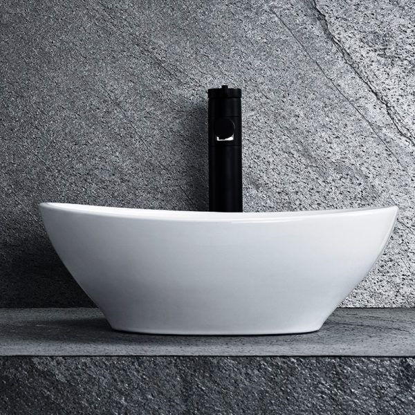 Design wasbak wit goud  Ovaal 34 x27 cm sol 2212 - Afbeelding 6