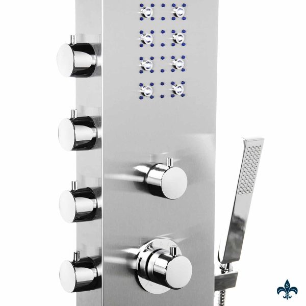 Design Rvs Douche paneel met Leds  Thermostaat en Waterval SK 01 - Afbeelding 5