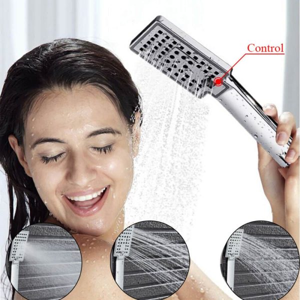 Led  Douche wandpaneel  met Waterval Massage RVS Goud Sol 2400 - Afbeelding 7