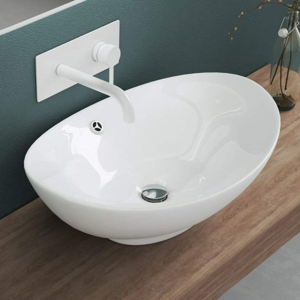 Design Wasbak Wit Ovaal 59x38 cm sol 22 - Afbeelding 7