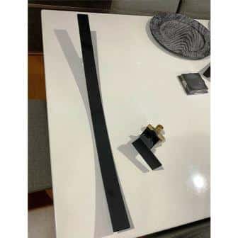 Design Wastafel Waterval Mengkraan Muur Zwart exclusief model Al 1837 - Afbeelding 3