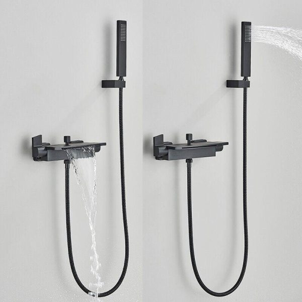 Badkraan doucheset zwarte douche waterval kraan bad M 4878 - Afbeelding 3