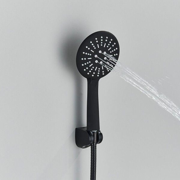 Badkraan doucheset met thermostaat zwarte douche waterval kraan bad M 5050 - Afbeelding 5