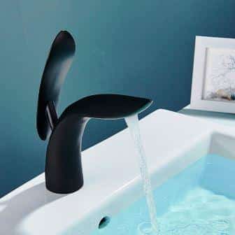 Exclusieve Luxe Design WastafelKraan Mat Zwart al 5778 - Afbeelding 4