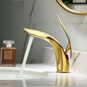 Exclusieve Luxe Design  WastafelKraan Goud Sol 5772