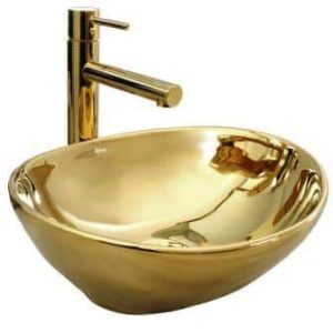 Design Keramiek Wasbak Ovaal Gold 40x33 sol  101