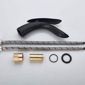 Exclusieve Luxe Design WastafelKraan Mat Zwart al 5778 - Afbeelding 5