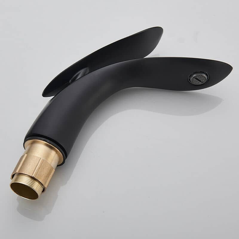 Exclusieve Luxe Design WastafelKraan Mat Zwart al 5778 - Afbeelding 3