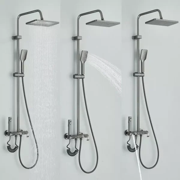 Douchesysteem Douchekraan Handdouche Set Mengkraan Regendouche Aluminium M8500 - Afbeelding 3