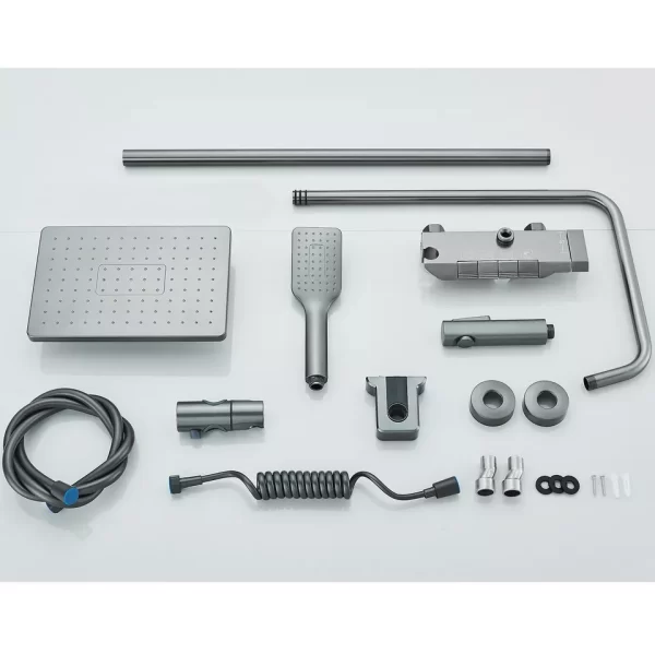 Douchesysteem Douchekraan Handdouche Set Mengkraan Regendouche Aluminium M8500 - Afbeelding 8