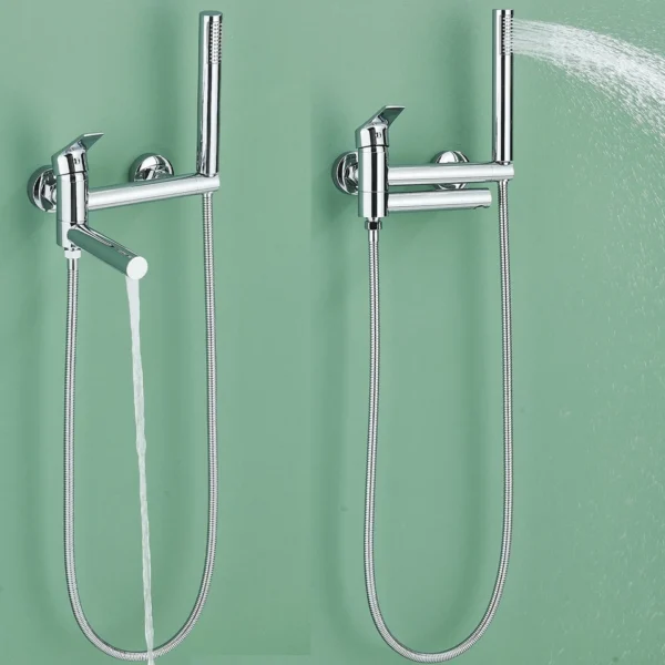 Chroom badkraan doucheset douche waterval kraan badsysteem M420 - Afbeelding 5