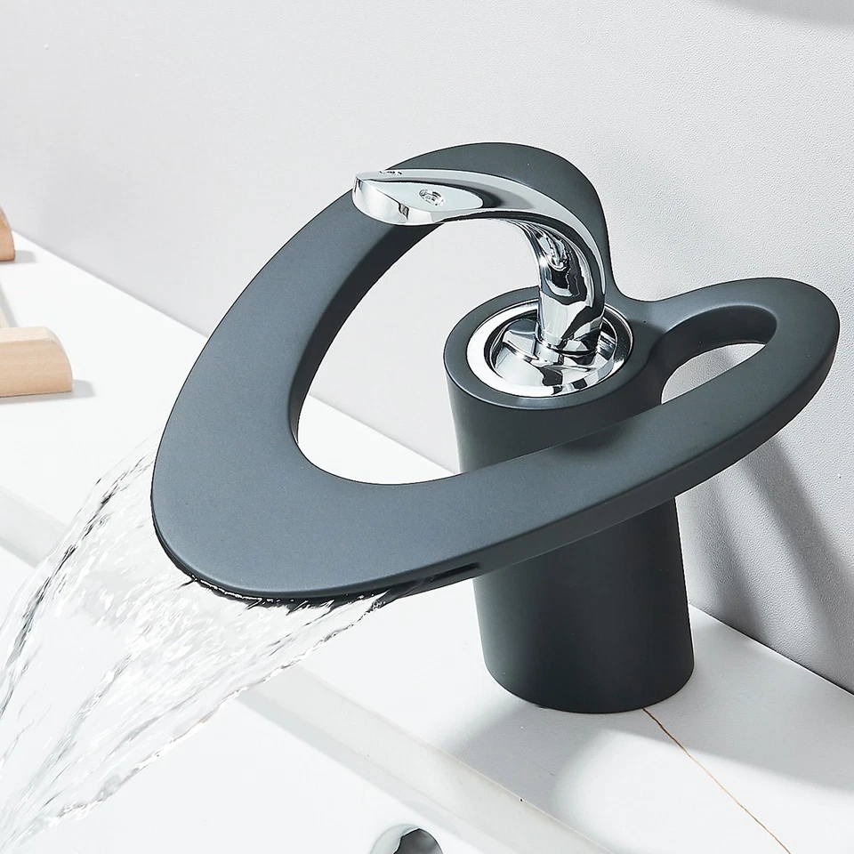 Exclusieve Luxe Design  WastafelKraan zwart  M 955 - Afbeelding 3