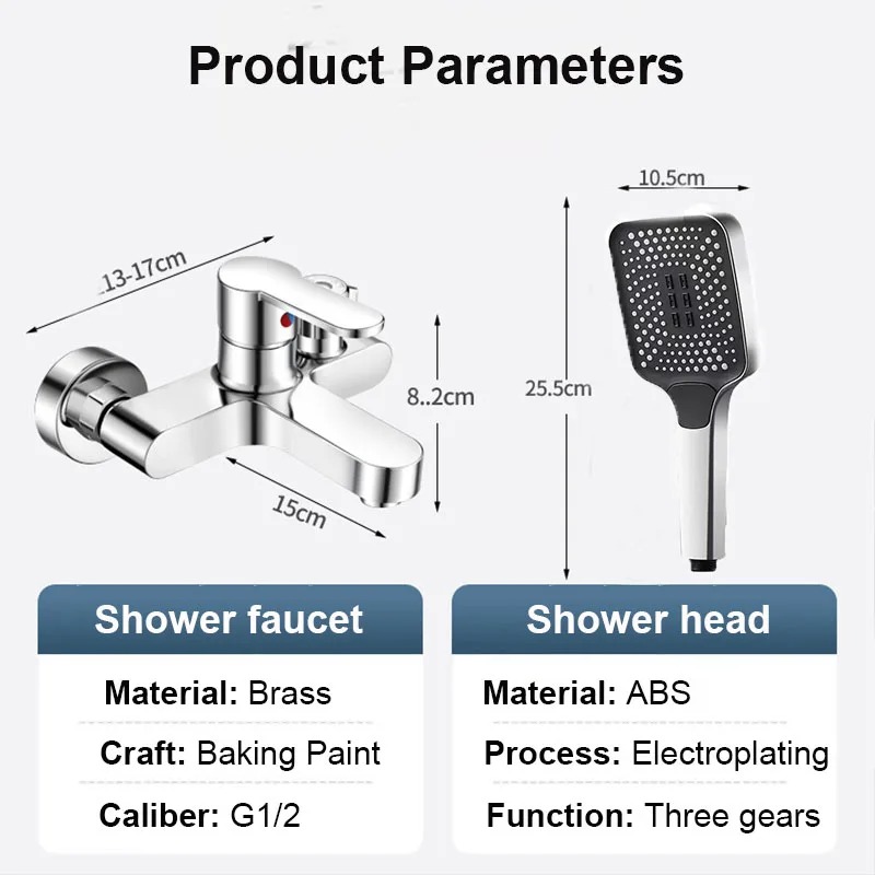 Badkraan doucheset met thermostaat zwarte douche waterval kraan bad Al 2014 - Afbeelding 2