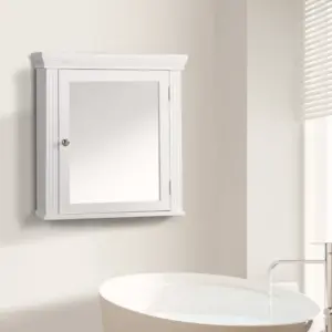 Badkamer Spiegelkast wit 47x50 cm met deur W24
