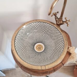 Marokkaanse Waskom 20 cm handmade doorsnede Mozaiek  AANBIEDING