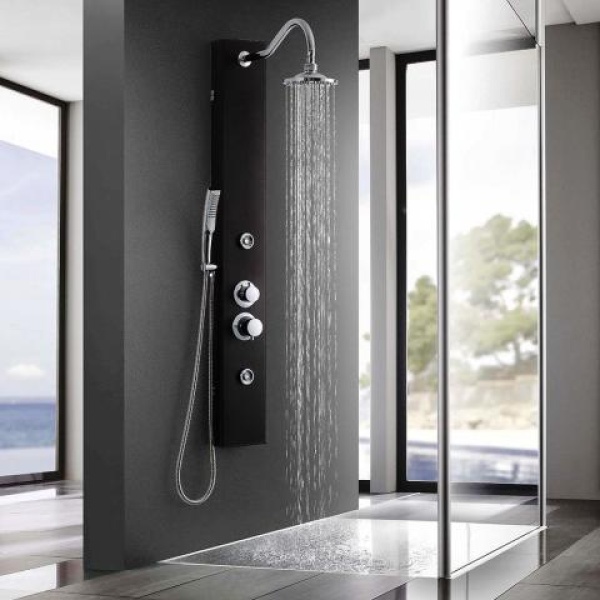 Pijnboom Laatste gewelddadig Led Douche wandpaneel met Waterval Massage RVS Goud Sol 2400 - Sanitair Online Pijnboom Laatste gewelddadig Led Douche wandpaneel met Waterval Massage RVS Goud Sol 2400 - Sanitair Online