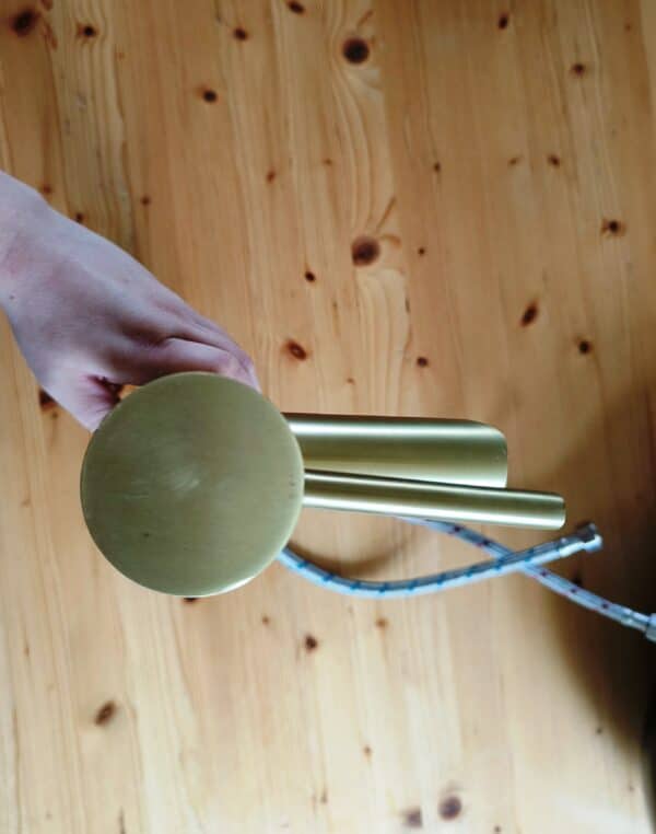 Mat Zwarte waskom met gouden meng Kraan en afvoer sch 04 - Afbeelding 6