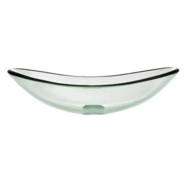 Wasbak ovaal Blank Glas 47x 30 cm  Sol 143 - Afbeelding 3