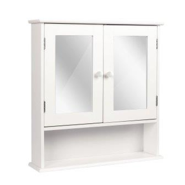 Design Spiegelkast Wit mdf 56x58 hoog sol 1872 - Afbeelding 2