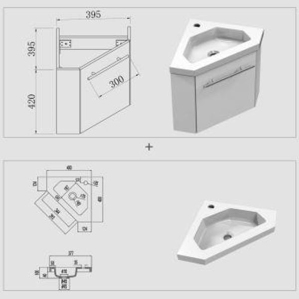 Duplicatie Voorspellen Zachte voeten Badkamermeubel hoek Wit Sol 222 - Sanitair Online